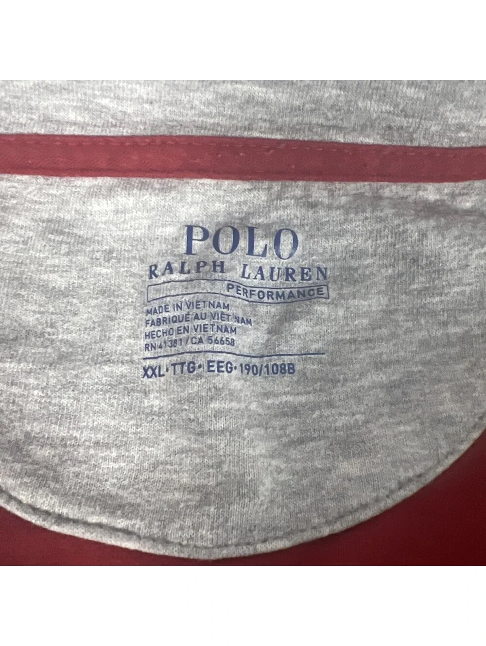 Polo Ralph Lauren Red Quarter Zip Sweatshirt-Men's XXL